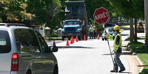 Examens - chantiers routiers