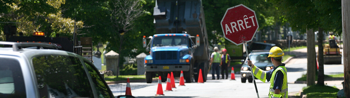 Signaleur formation chantier routier AQTr examen SAE Pavillon-de-l'Avenir